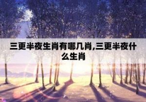 雨肖指的是什么生肖 夜肖指什么生肖