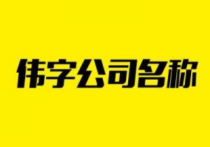 公司起名字大全免费网 公司免费起名字网