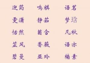 宝宝名字打分免费测试 宝宝名字大全