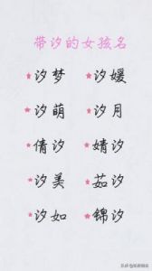 汐字取名寓意 汐字女孩最佳组合名