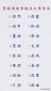 孩子取名 浩字取名男孩子