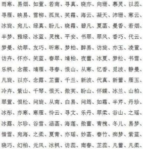 楚辞诗经取名女孩名字 带沐字的女孩名字