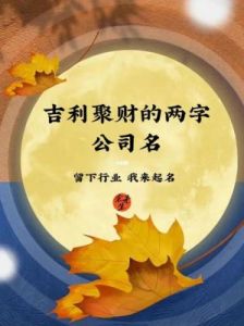 如何为贸易公司选择一个好的名称？大气聚财的公司名字推荐