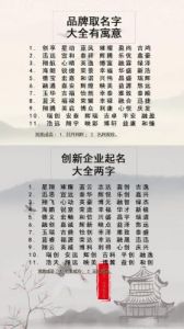 给公司取名字大全：独具格调的公司命名之道