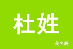 杜姓女孩优雅动人的名字为杜姓女孩起名加分