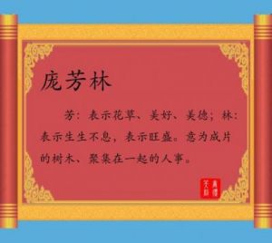 庞姓女孩子取什么名字更显可爱动人