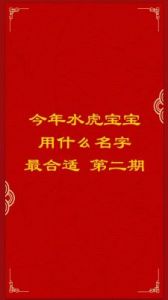 水虎取名宜用哪些字？适合2025年出生水虎的名字推荐