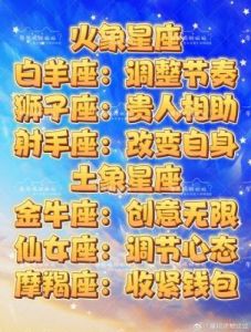 【好运来袭11月25日四大星座迎转运】