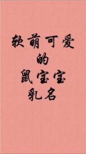 属鼠女宝宝最旺取名：雅字解析