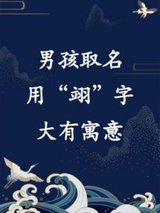 男孩取名“翊”：寓意与搭配解析